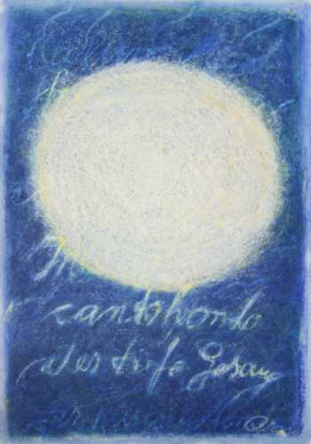 Abbildung: Der tiefe Gesang, 2004, 100x70 cm, Öl auf Karton von Brigitta C. Quast