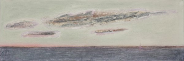 Abbildung: In Richtung Horizont, 2007, 30x90 cm, Öl auf Leinwand von Brigitta C. Quast