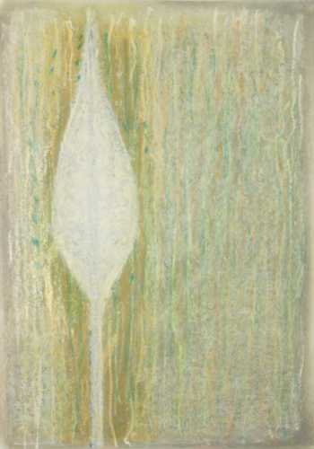 Abbildung: Lanze, 2006, 100x70 cm, Öl auf Karton von Brigitta C. Quast