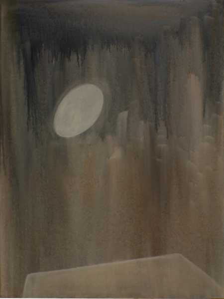 Abbildung: Mond, 2008, 120x90 cm, Öl auf Leinwand von Brigitta C. Quast